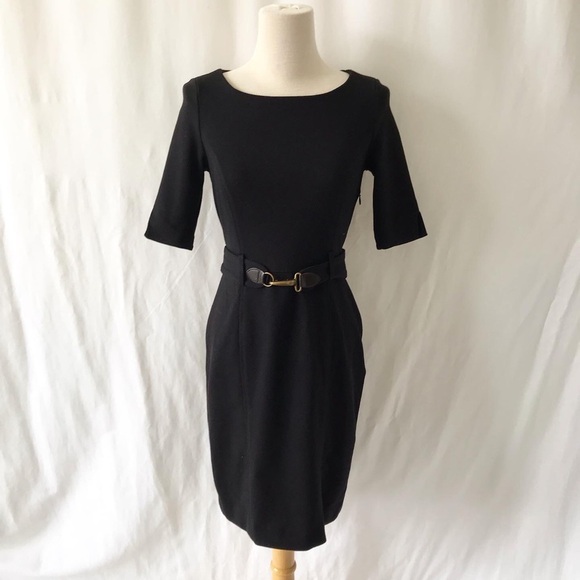 Banana Republic Dresses & Skirts - Banana Republic black belt bodycon dress size 00P